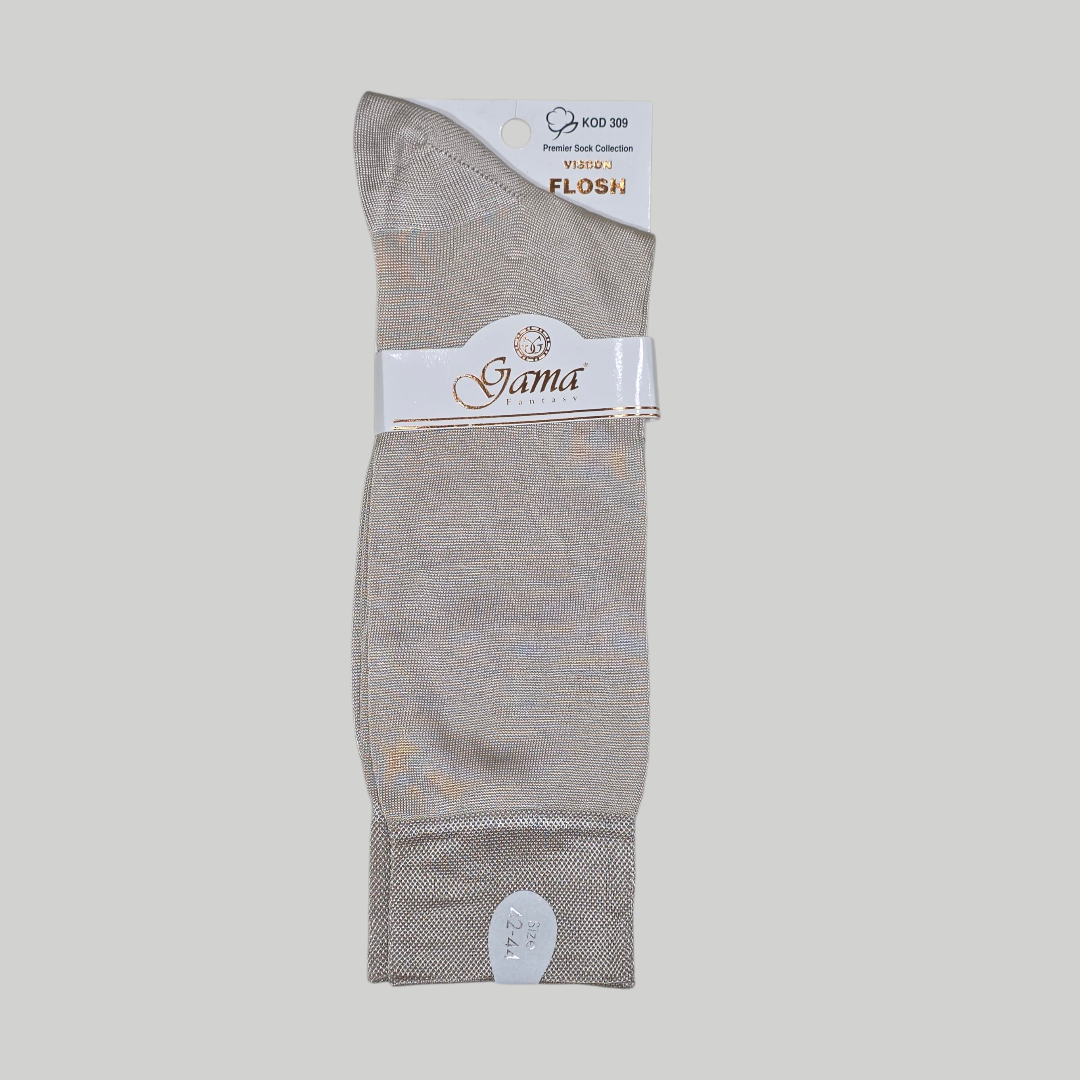 Men's Bamboo Pure Cotton Socks Art No.309 Beige (UK6 TO UK12)