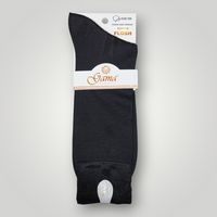 Men's Bamboo Pure Cotton Socks Art No.309 Black (UK6 TO UK12)