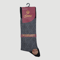 Men's Bamboo Pure Cotton Socks Art No.563 Grey (UK6 TO UK12)