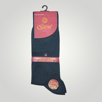 Men's Bamboo Pure Cotton Socks Art No.566 Green (UK6 TO UK12)