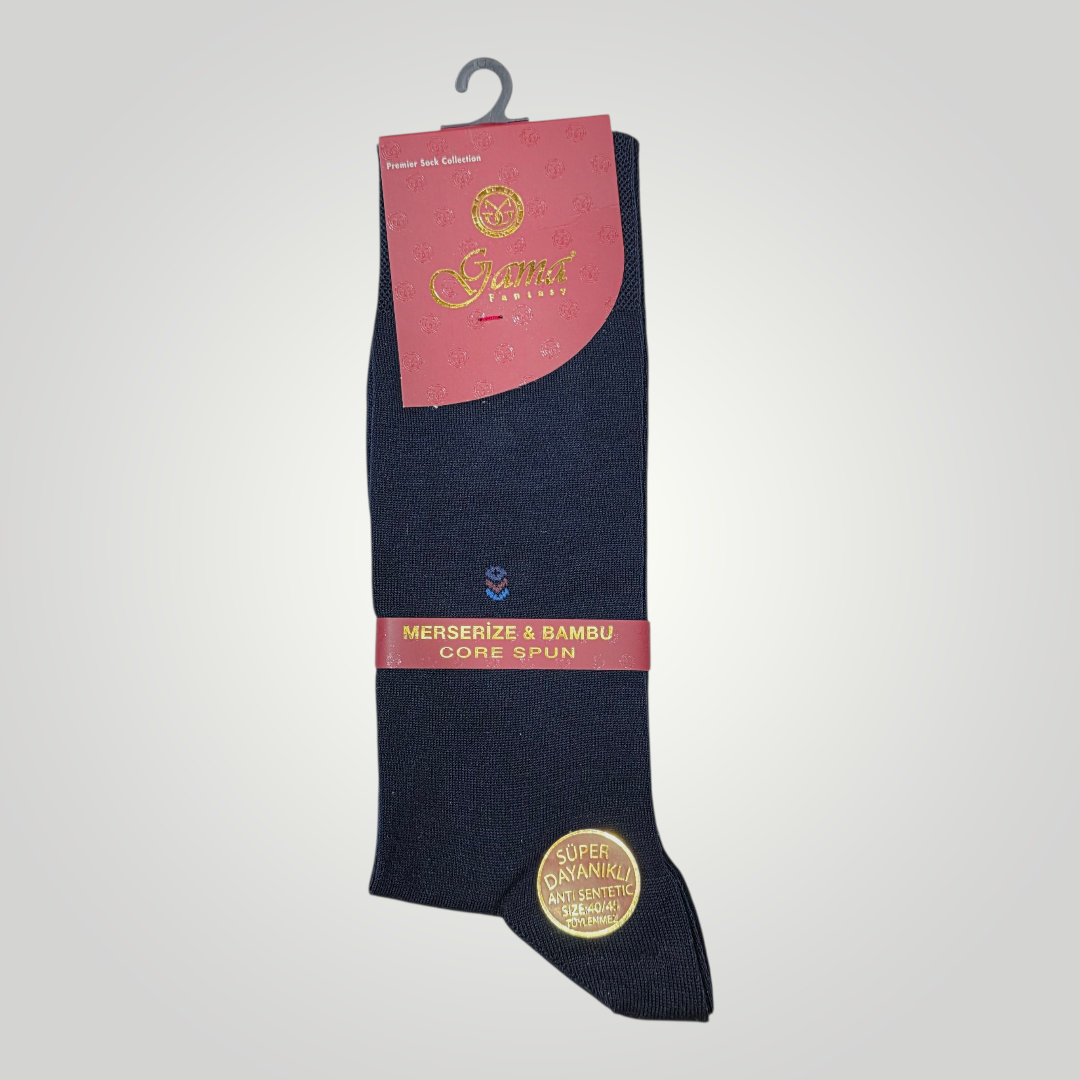 Men's Bamboo Pure Cotton Socks Art No.566 Navy (UK6 TO UK12)