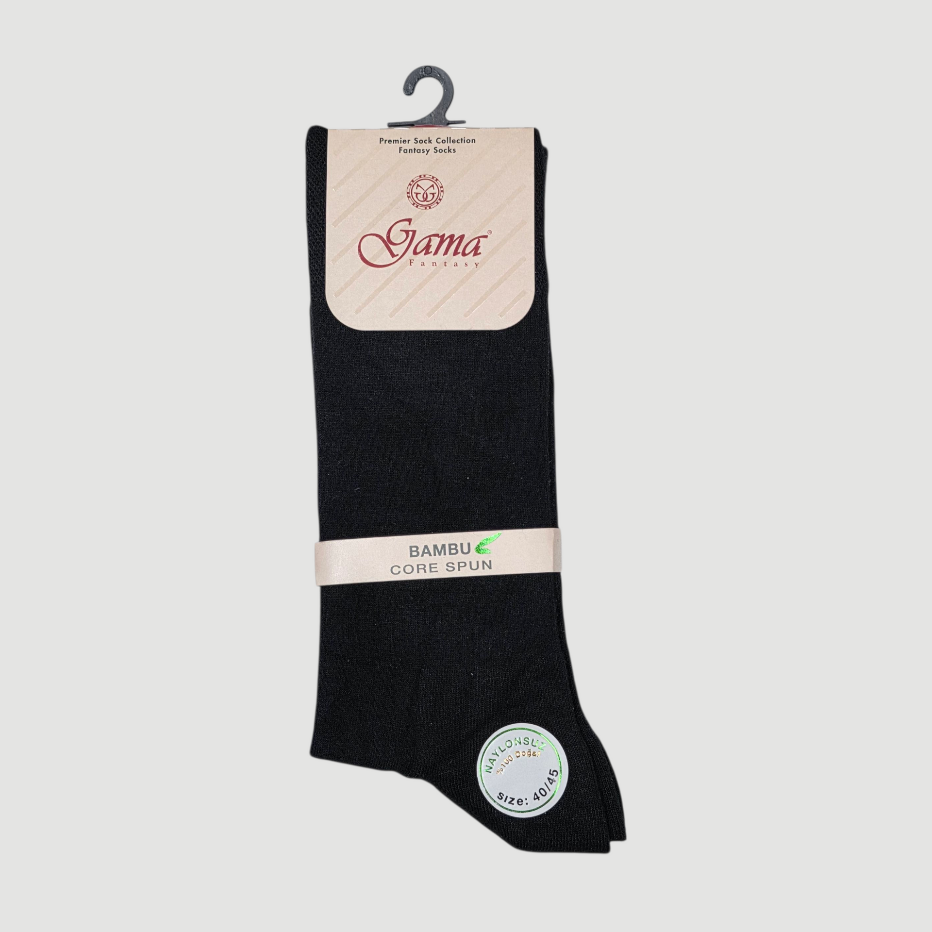 Men's Bamboo Pure Cotton Socks Art No.974 Black (UK6 TO UK12)