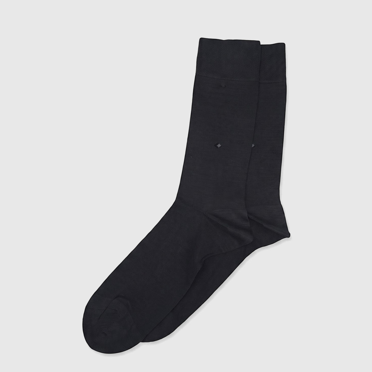 Men's Micro Modal Socks Art No.805 in Smokey Grey, mid-calf length suitable for UK sizes 8 to 10.
