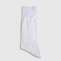 Men's pure cotton socks, white color, Art No.305, lightweight everyday wear for UK5+ to UK7