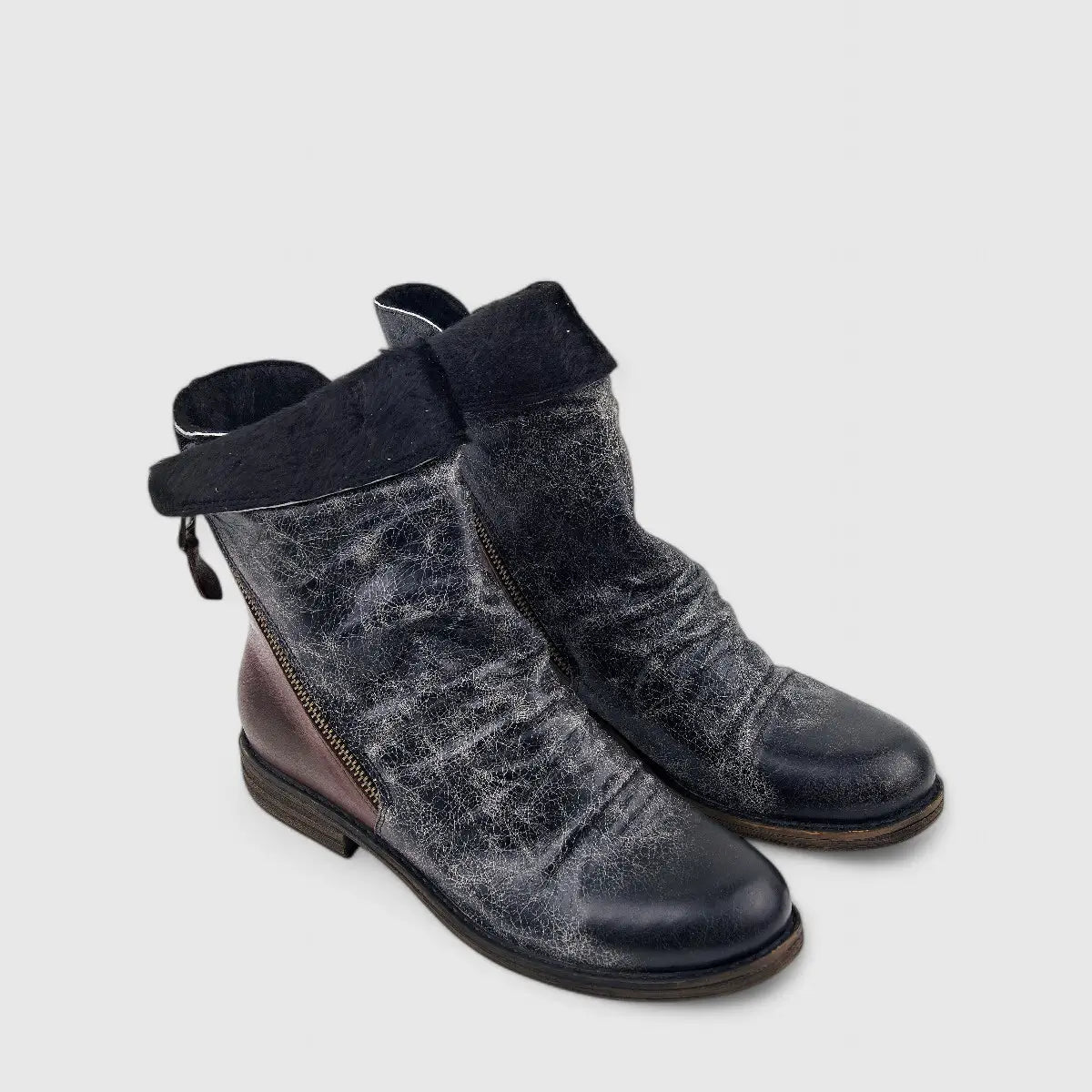 Modelle Leather Boot Grey 29681 Boots | familyshoecentre