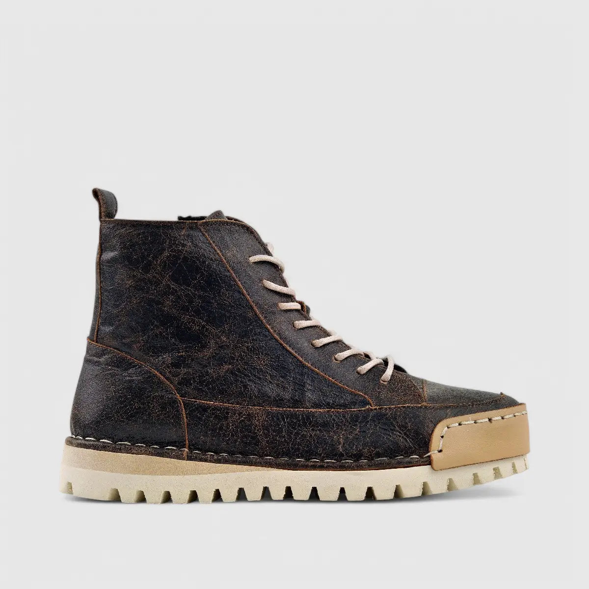 Modelle Leather Casual Sneaker Brown 29824 Sneakers | familyshoecentre