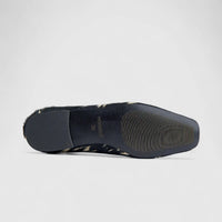 Morbido Ladies Leather Loafer With Horse Hair Black PON026