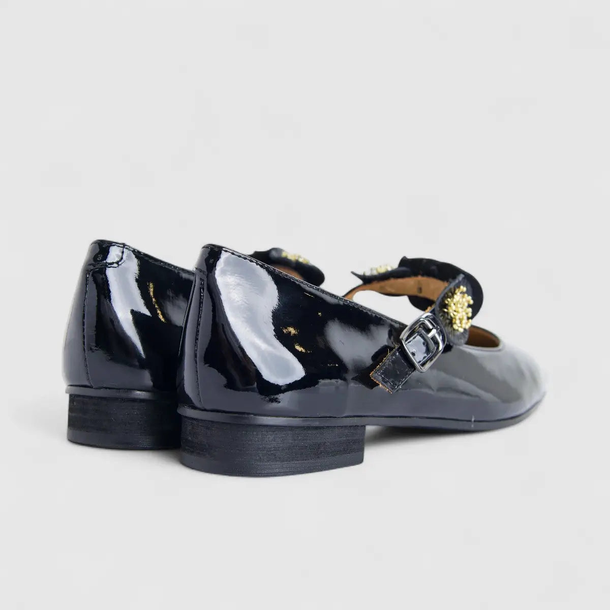 Morbido Ladies Leather Pump Black PON007