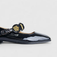 Morbido Ladies Leather Pump Black PON007