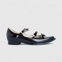 Morbido Ladies Leather Pump Black PON008