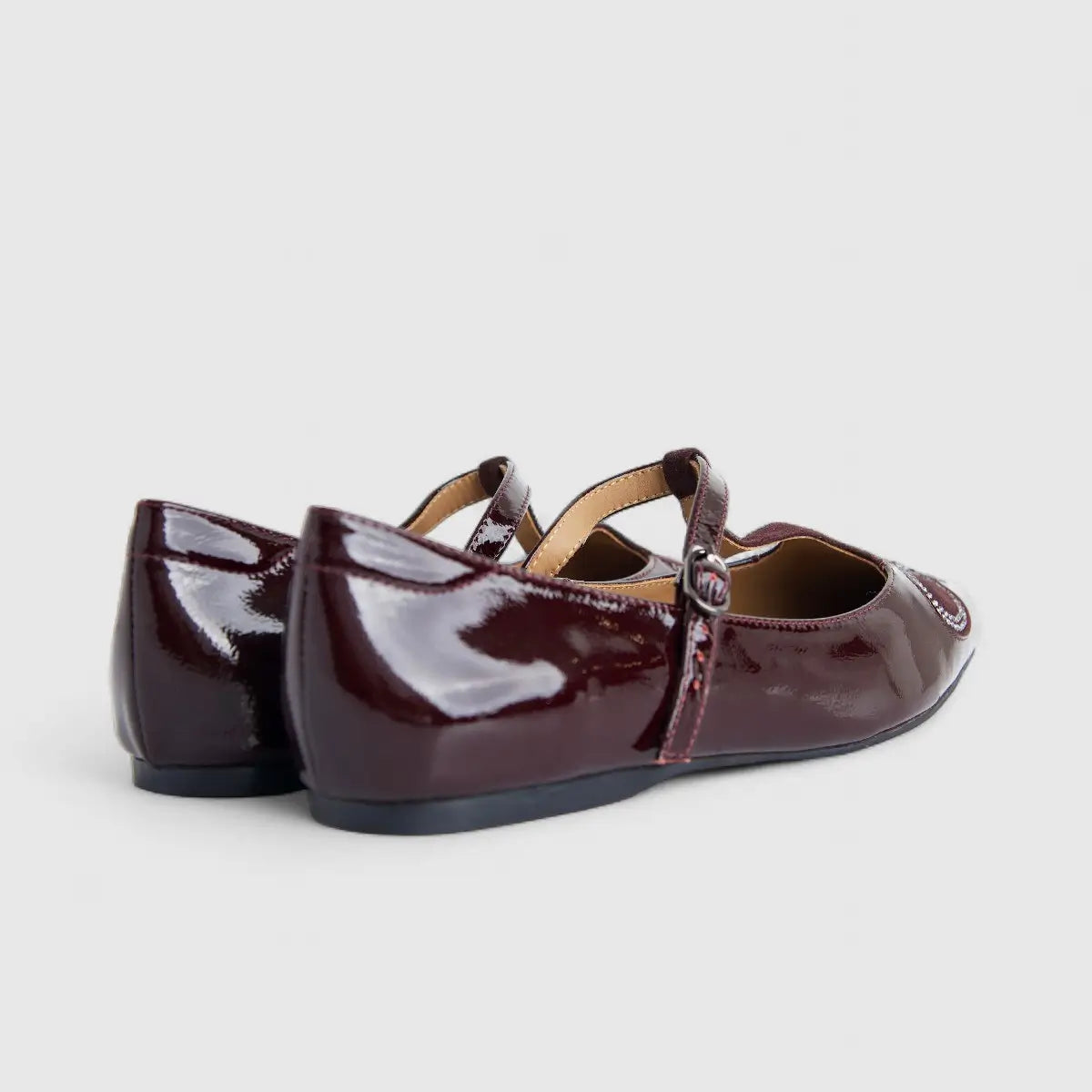 Morbido Ladies Leather Pump Burgundy PON006