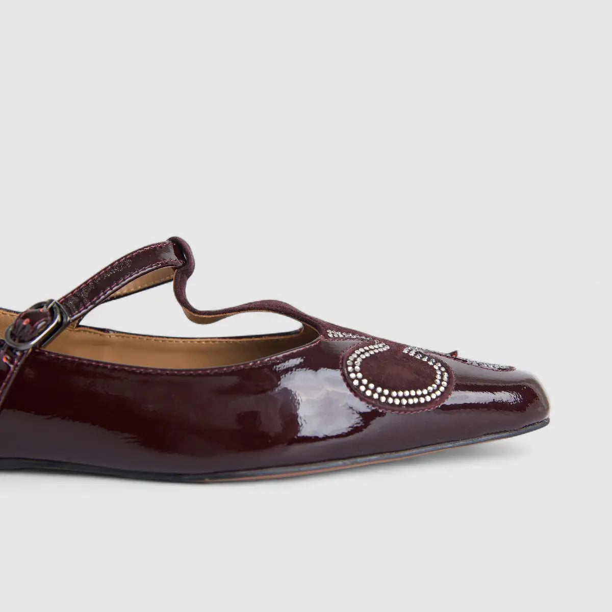Morbido Ladies Leather Pump Burgundy PON006