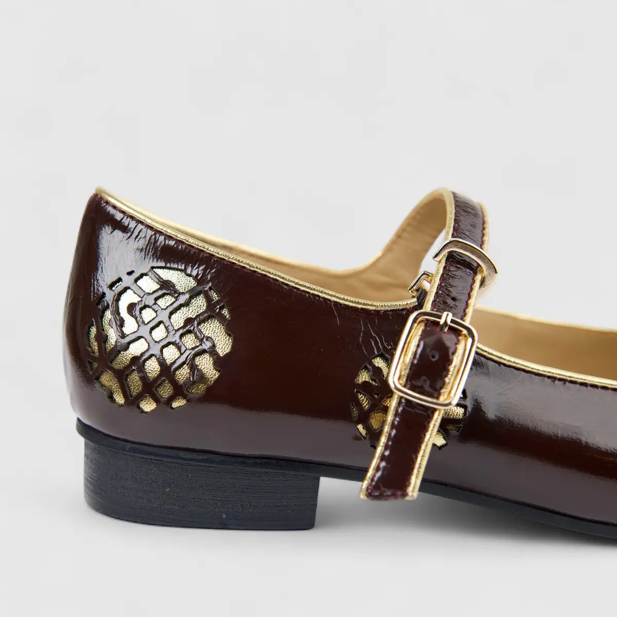 Morbido Ladies Leather Pump Burgundy PON019