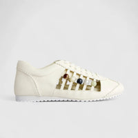 Morbido Ladies Leather Sneaker White PON004