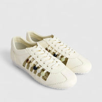 Morbido Ladies Leather Sneaker White PON004