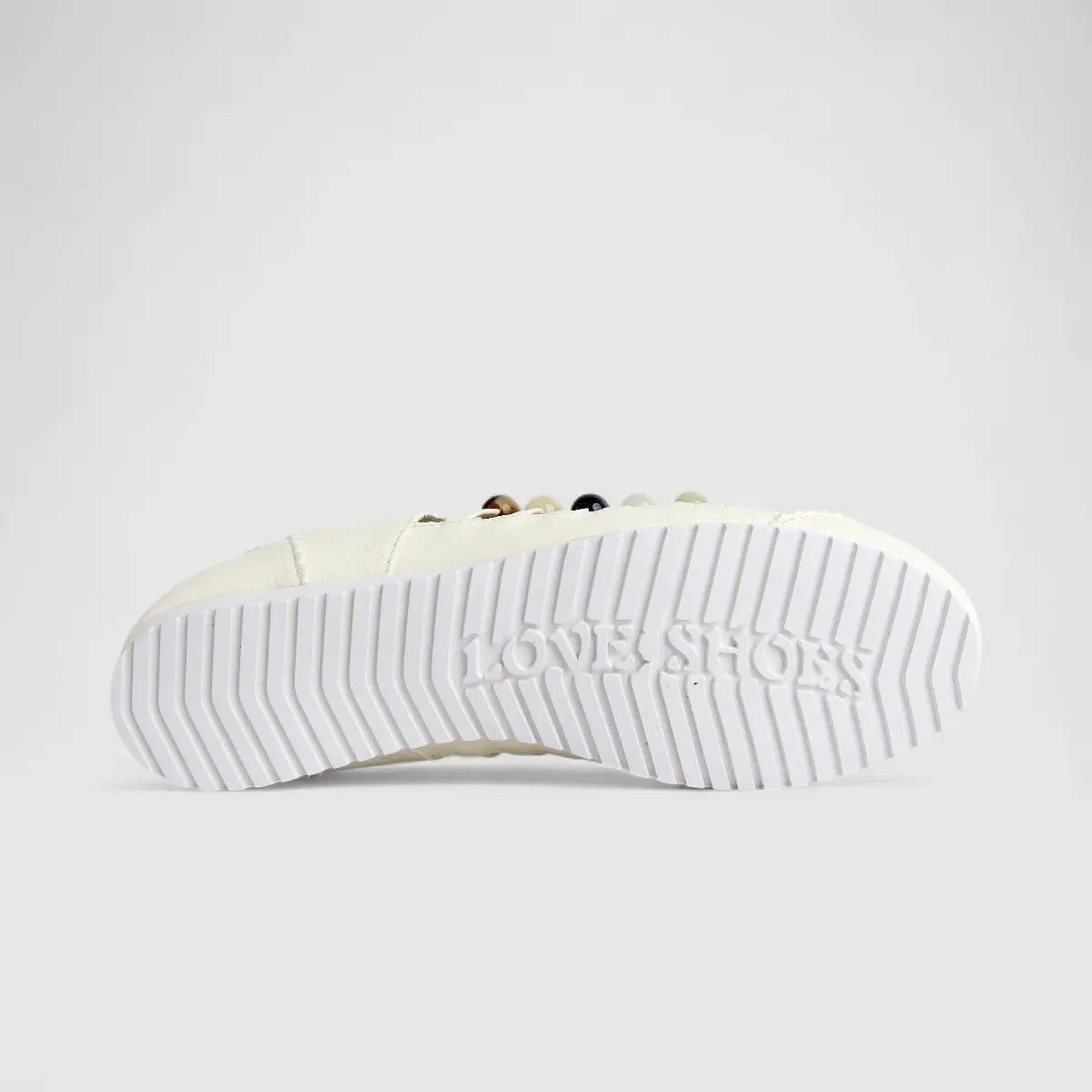 Morbido Ladies Leather Sneaker White PON004