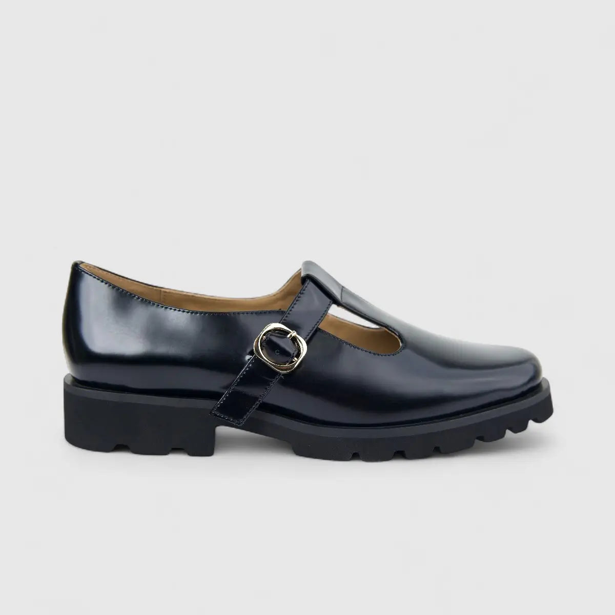 Morbido Leather Ladies Pump  Black PON028