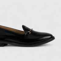 Morbido Leather Moc Pump Loafer Black NSH500-18 Pumps | familyshoecentre