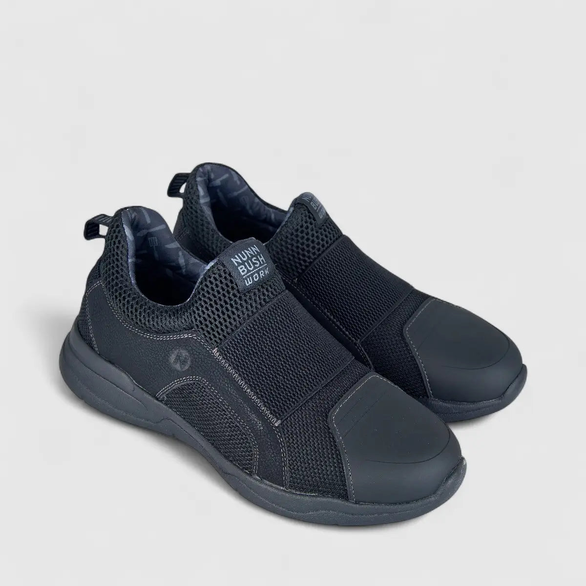 Nunn Bush Men's Grazie Comfort Slip On 181155/001 Black NB9 Sneakers | familyshoecentre
