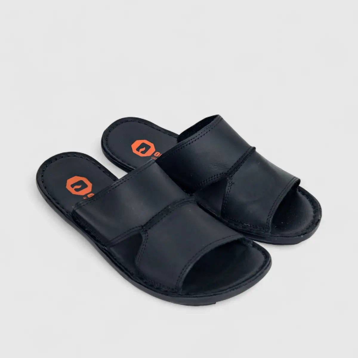 Octane Men's Casual Push In Sandal DU112 Black NM5