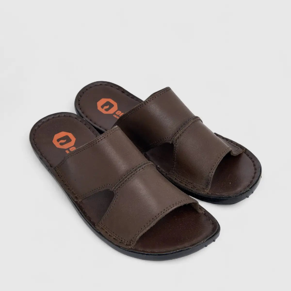 Octane Men's Casual Push In Sandal DU112 Brown NM6