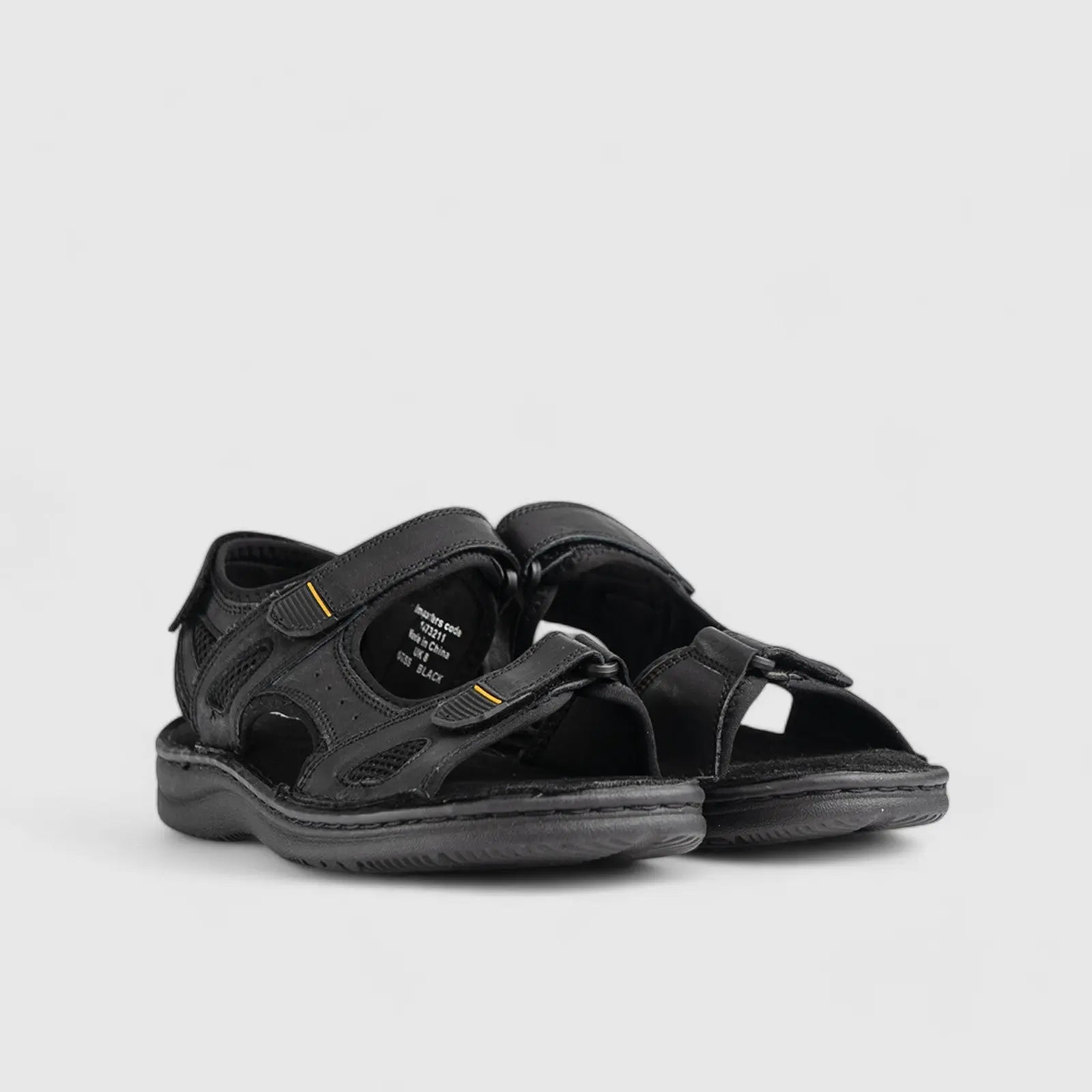 Otiss Comfort Sandals Black 00876 Sandals | familyshoecentre