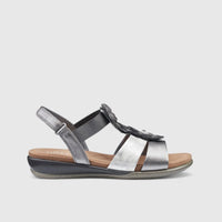 Pamplona Comfort Sandal Pewter Sandals | familyshoecentre