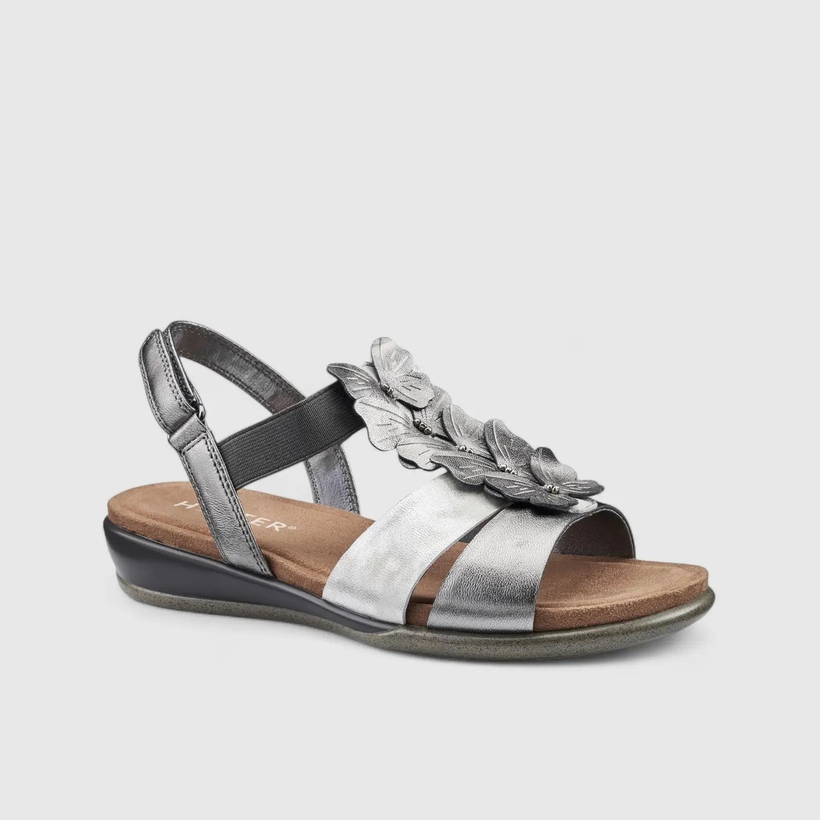 Pamplona Comfort Sandal Pewter Sandals | familyshoecentre