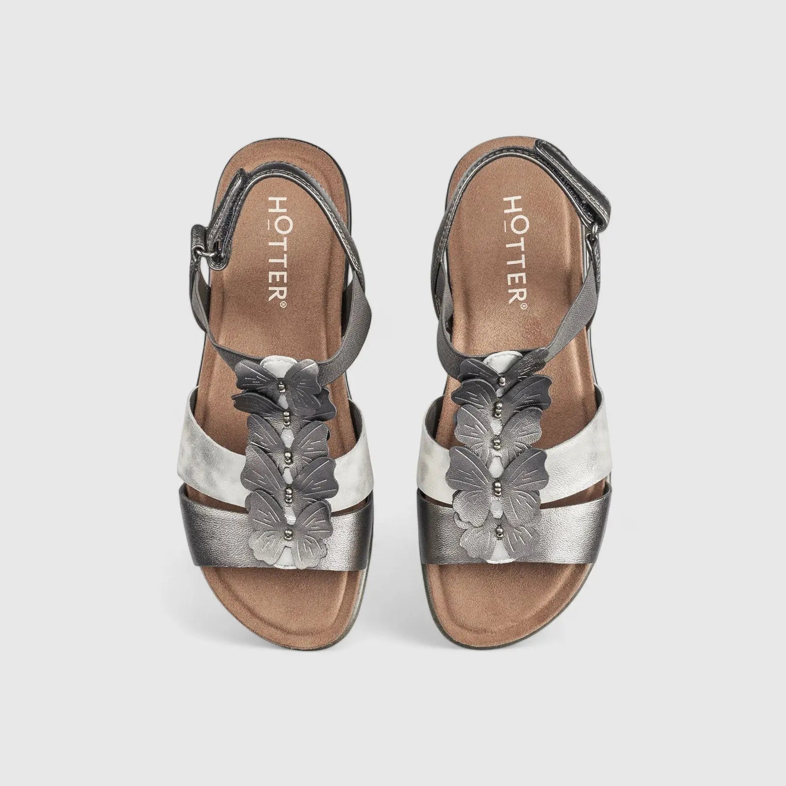 Pamplona Comfort Sandal Pewter Sandals | familyshoecentre