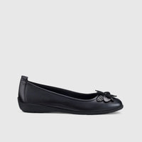 Paradise Comfort Shoe Black Pumps | familyshoecentre