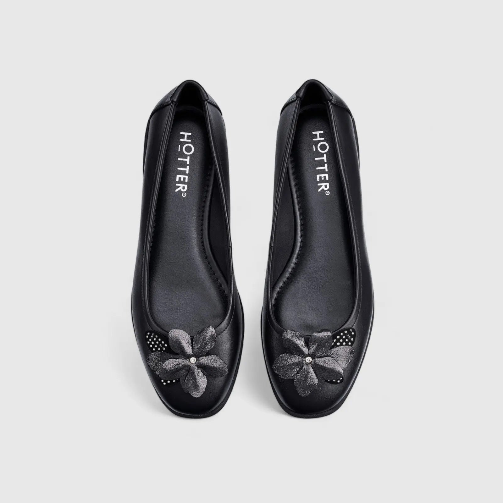 Paradise Comfort Shoe Black Pumps | familyshoecentre