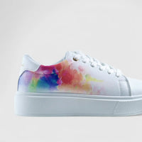 PC Casual Sneaker White Multi 10718 PC227 Sneakers | familyshoecentre