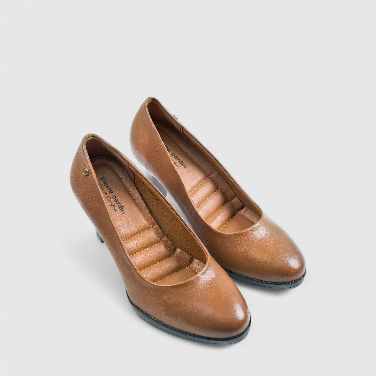 PC Dress Heel Court Shoe Tan 10708 Heels | familyshoecentre