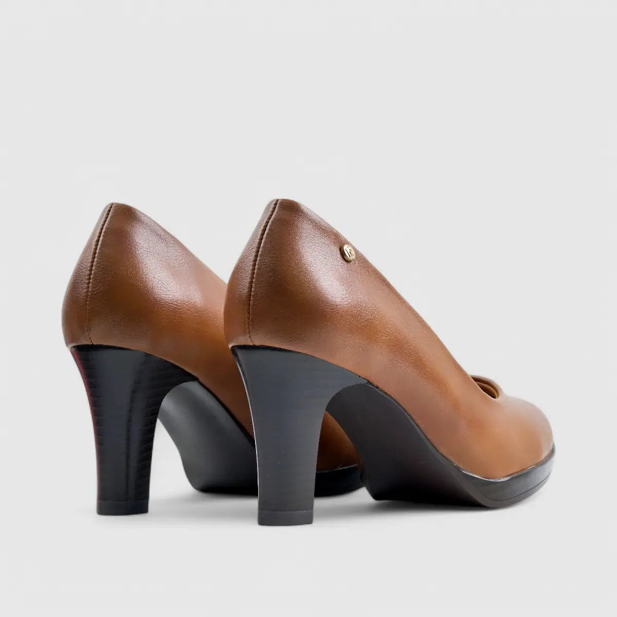 PC Dress Heel Court Shoe Tan 10708 Heels | familyshoecentre