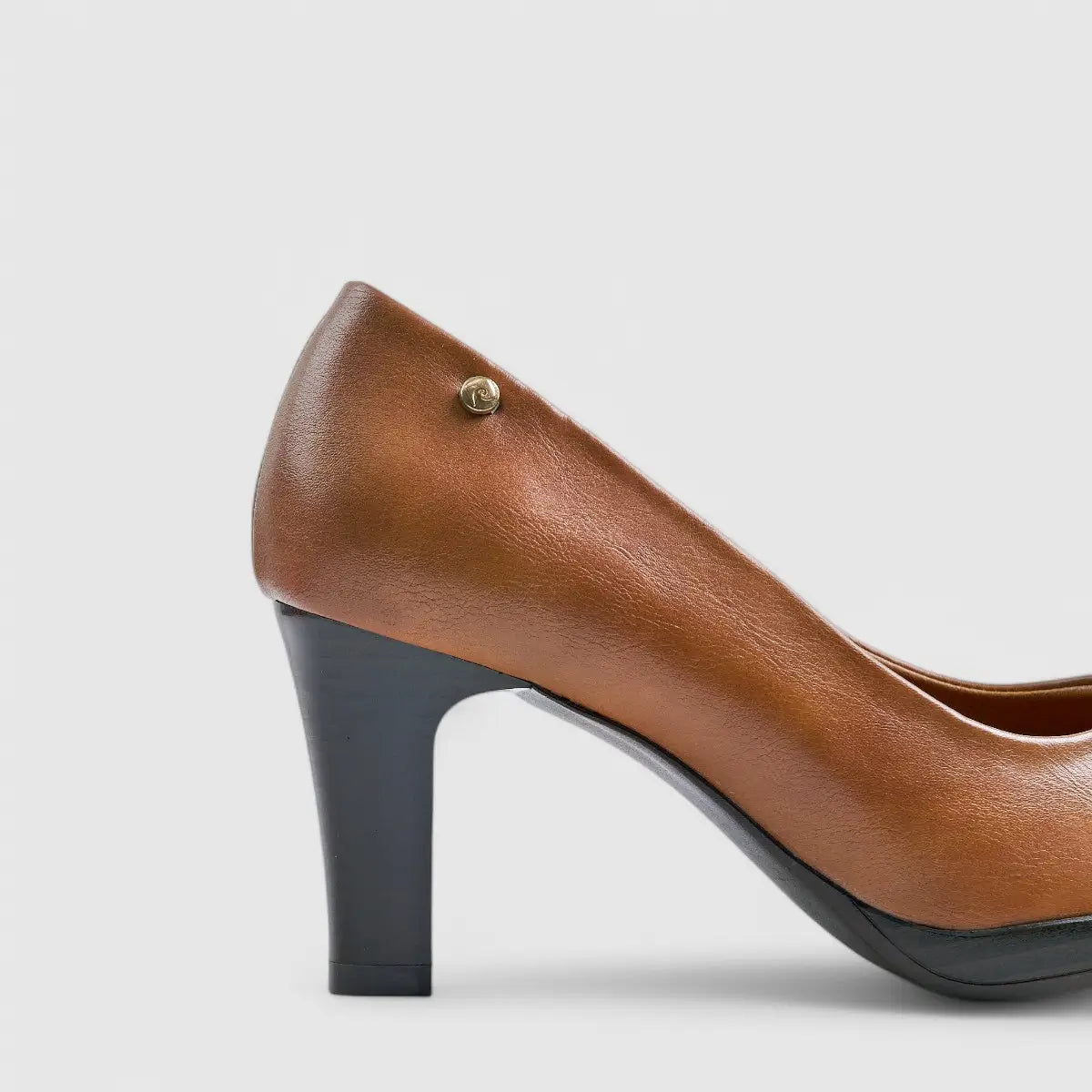 PC Dress Heel Court Shoe Tan 10708 Heels | familyshoecentre