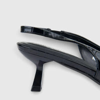 PC Ladies Dress Slingback Court With Kitten Heel PCL10936 Black PC373
