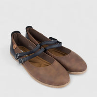 PC Ladies Casual Pump PCL10870 Black/Brown PC333