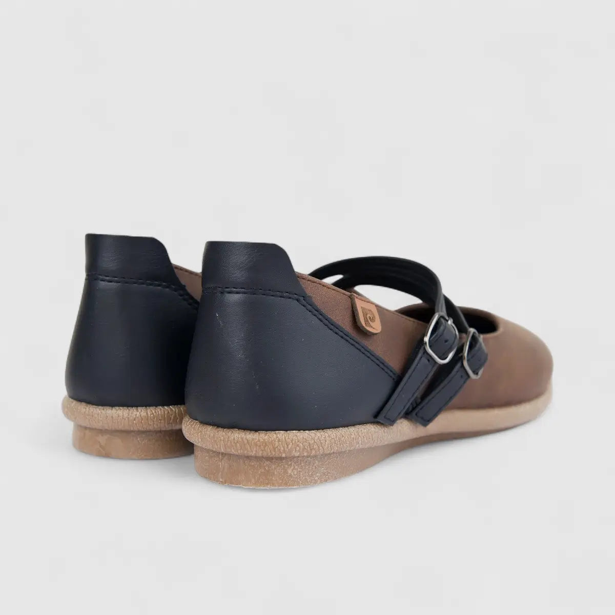 PC Ladies Casual Pump PCL10870 Black/Brown PC333
