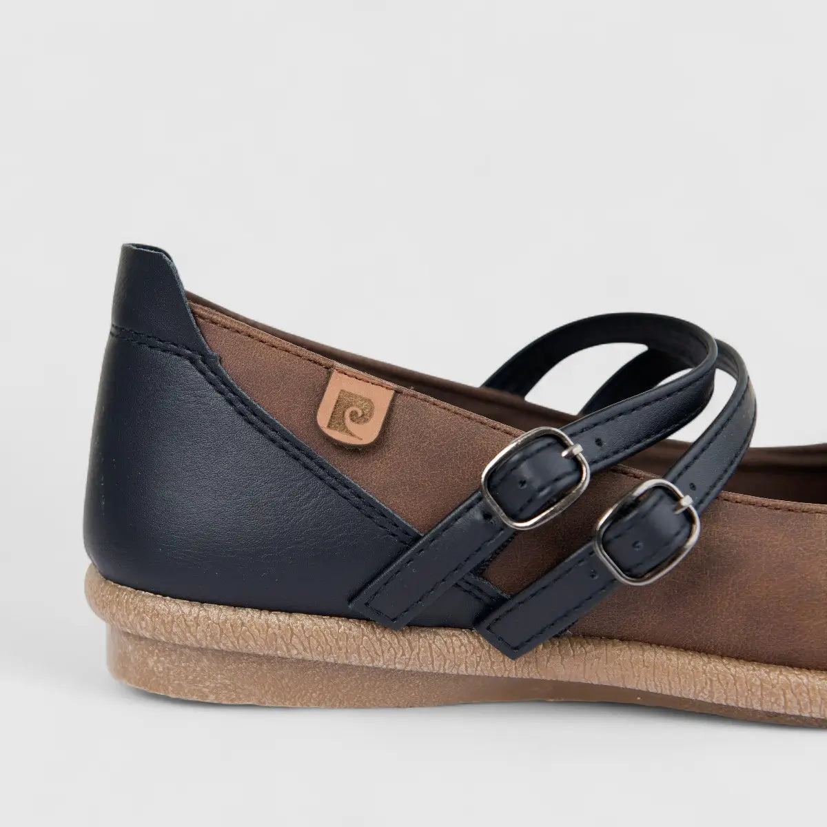 PC Ladies Casual Pump PCL10870 Black/Brown PC333