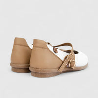 PC ladies Casual Pump PCL10870 White/Beige PC349