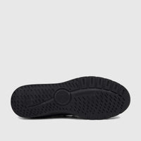 Bottom view of a black Pierre Cardin Ladies Casual Pump PCL10888, showcasing the textured sole with branding.