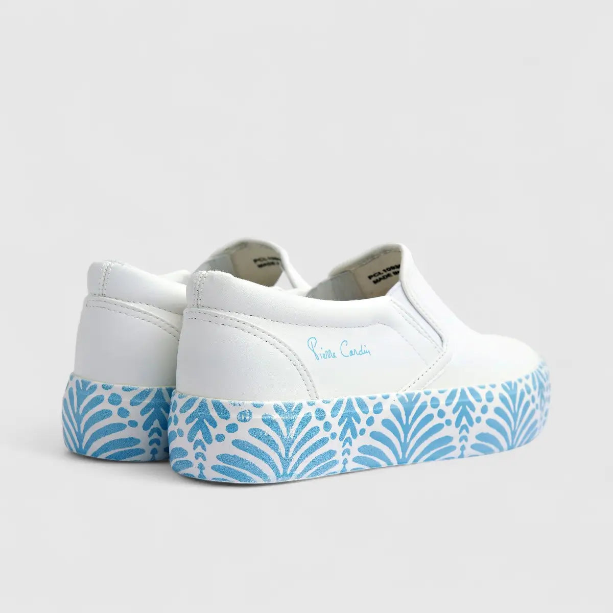 PC Ladies Casual Slip On Sneaker PCL10930 White/Blue PC368