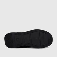 Sole of a black PC Ladies Casual Sneaker showing the textured tread pattern and branding, against a white background.