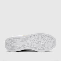 White PC Ladies Casual Sneaker PCL11017 sole, displaying detailed rubber tread patterns from a bottom-up view.