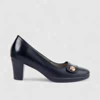 PC ladies Dress Block Heel Court PCL10954 Black PC367