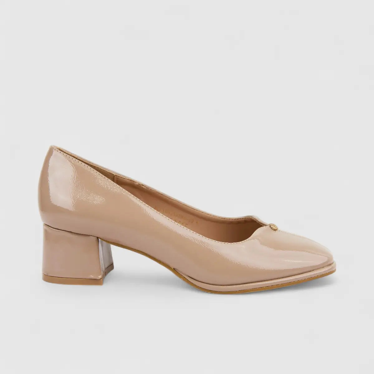 PC Ladies Dress Court With Block Heel PCL10935 Nude PC371