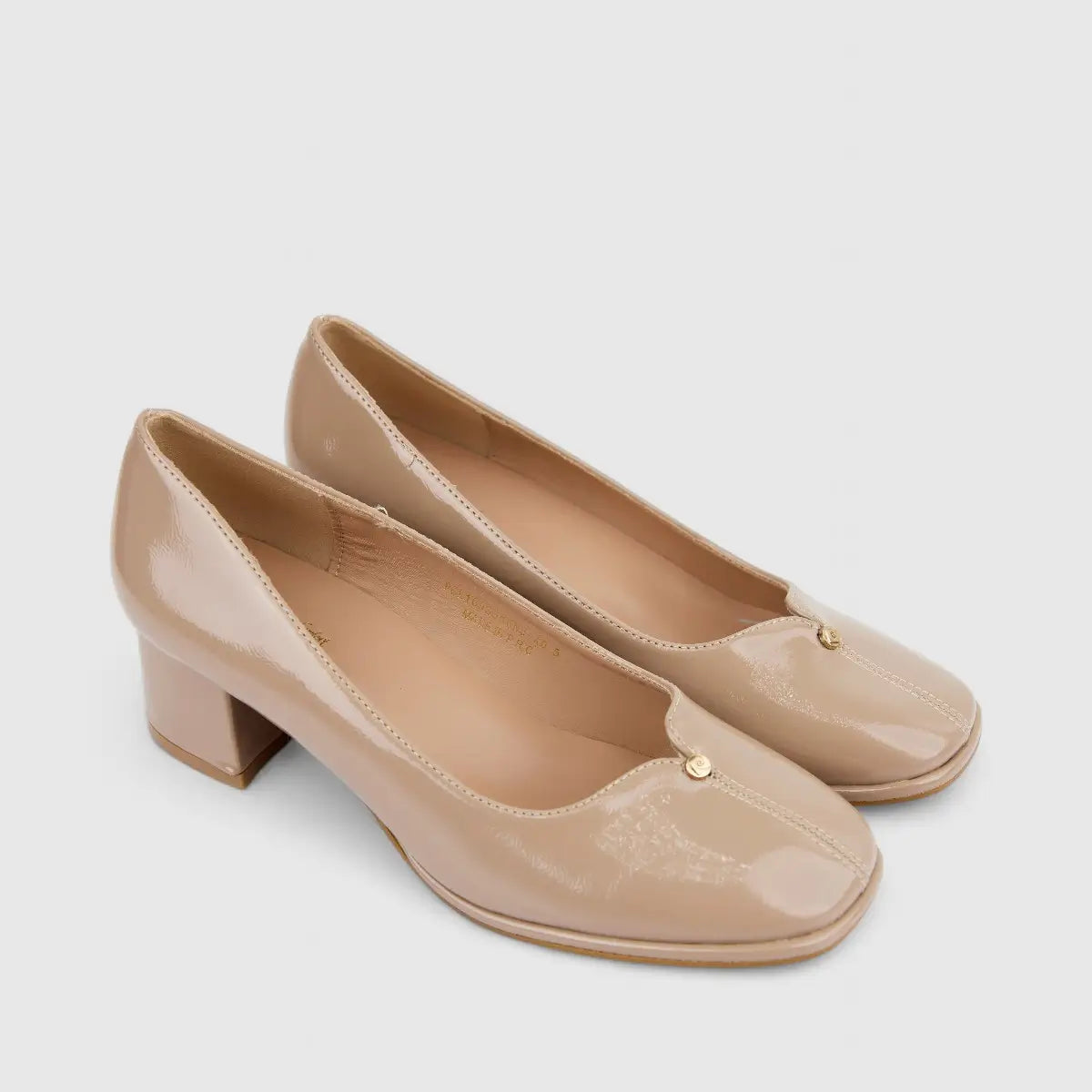 PC Ladies Dress Court With Block Heel PCL10935 Nude PC371