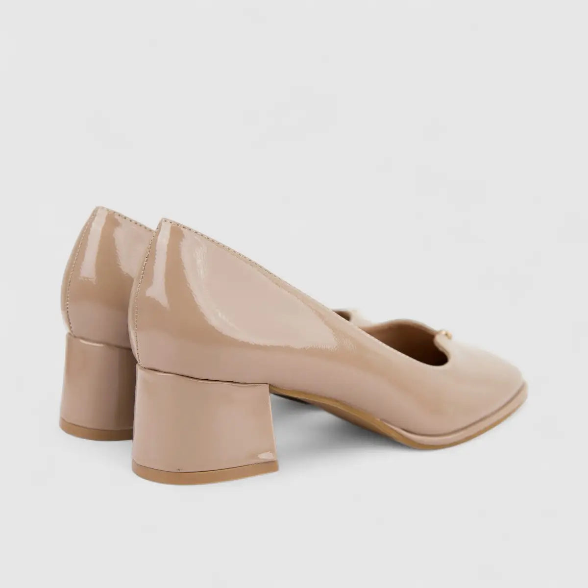 PC Ladies Dress Court With Block Heel PCL10935 Nude PC371
