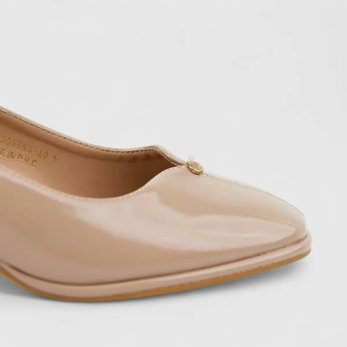 PC Ladies Dress Court With Block Heel PCL10935 Nude PC371