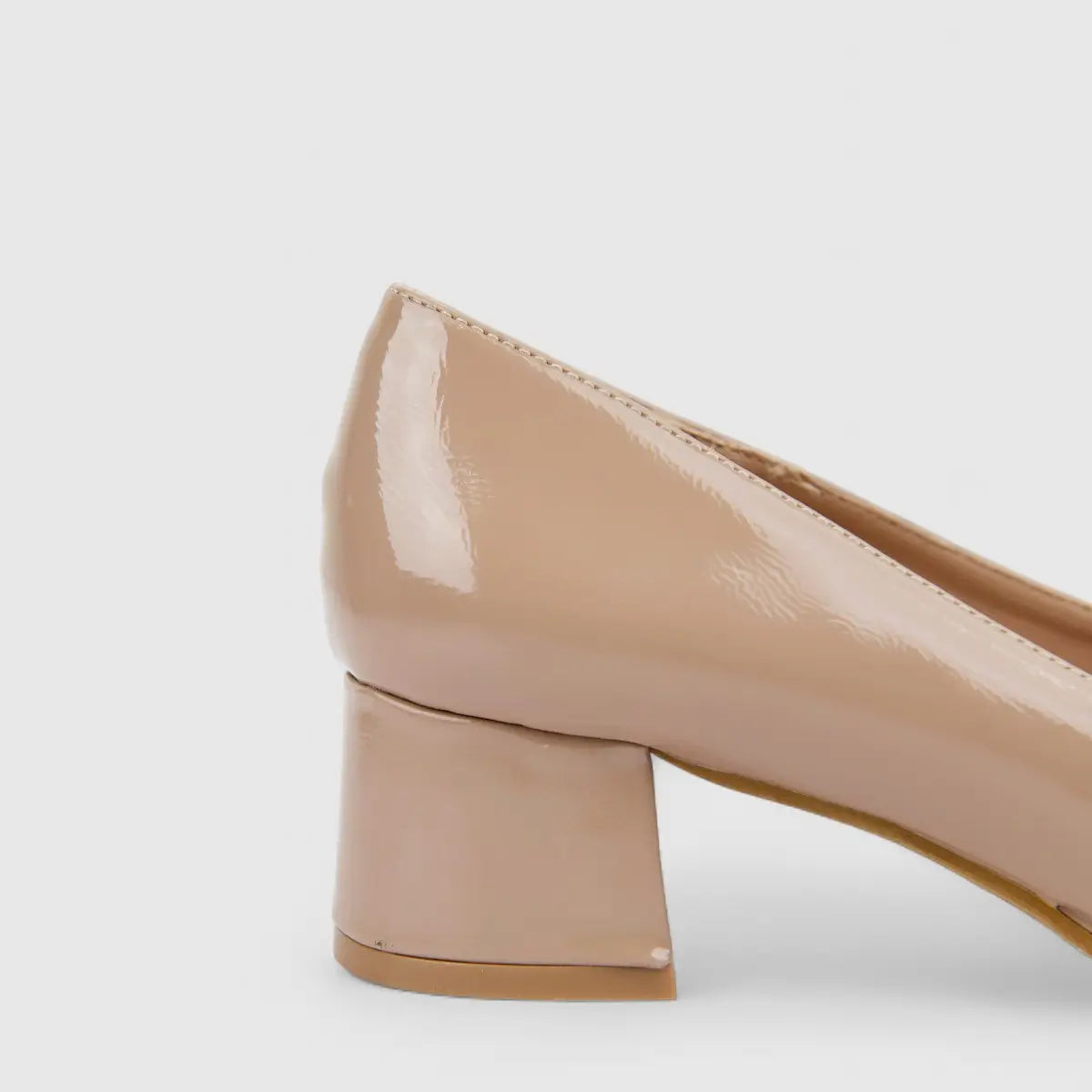 PC Ladies Dress Court With Block Heel PCL10935 Nude PC371